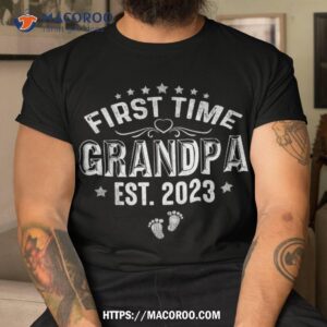 first time grandpa est 2023 father s day soon to be shirt cool fathers day gifts tshirt