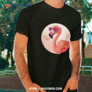 Flamingo Sunglasses Exotic Bird Pink Shirt