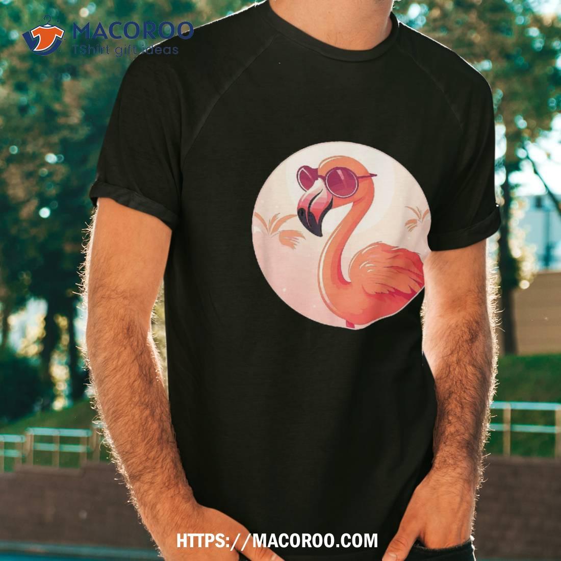Flamingo Sunglasses Exotic Bird Pink Shirt Flamingo Sunglasses Exotic Bird Pink Shirt