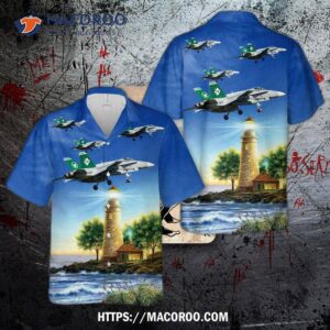 Flight  The U.s. Navy’s Vaq-209 Star Warriors E/a-18g Hawaiian Shirt Flight