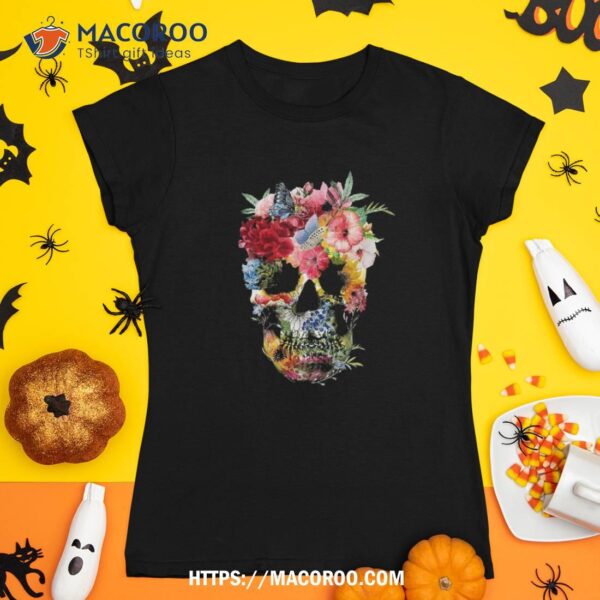 Floral Skull Shirt Dead Sugar For Flower, Skeleton Masks