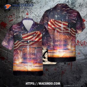 Flyover  The Us Air Force Michigan National Guard C-130e Hercules Aircraft From The 171st Airlift Squadron Performed A Flyover On Fourth Of July Wearing Hawaiian Shirts.