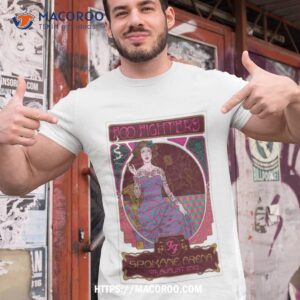 Foo Fighters August 4 Spokane Arena Spokane Wa Tour 2023 Art Poster Design Shirt