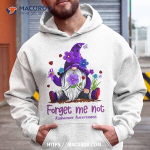 forget purple gnome me not alzheimer s awareness shirt grandpa fathers day gifts hoodie