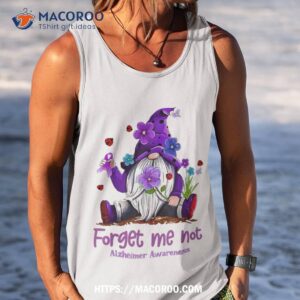 forget purple gnome me not alzheimer s awareness shirt grandpa fathers day gifts tank top