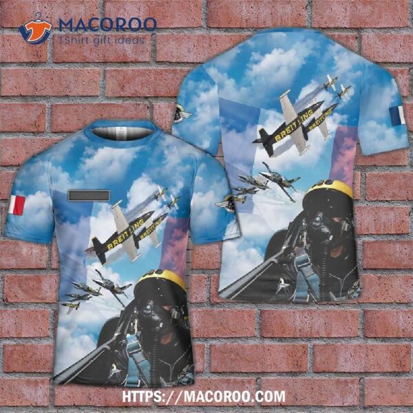 France Breitling Jet Team Civilian Aerobatic Display 3D T-Shirt