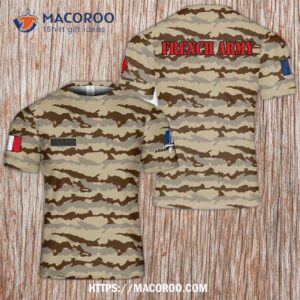 French Army Daguet Desert Camo 3D T-Shirt
