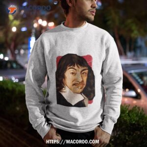french philosopher ren descartes illustration shirt sweatshirt