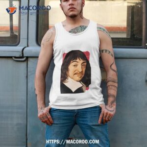 french philosopher ren descartes illustration shirt tank top 2