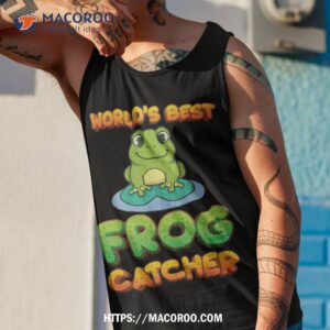 frog hunter boys girls kids world s best catcher cute shirt tank top 1