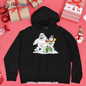 frosty bumble and sam the snow shirt funny snowman hoodie