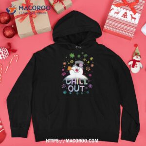 frosty the snowman chill out portrait shirt snowman gifts for christmas hoodie