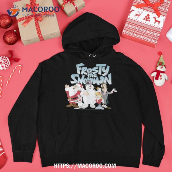 Frosty The Snowman Group Shot Logo Shirt, Snowman Christmas Gifts
