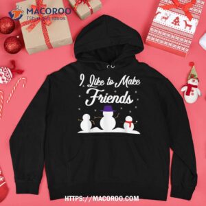 fun winter christmas snowman snow shirt beach snowman hoodie