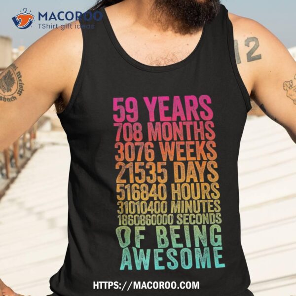 Funny 59th Birthday Shirt Old Meter 59 Year Gifts, Best Buy Gifts For Dad