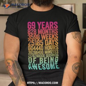 funny 69th birthday shirt old meter 69 year gifts cool presents for dad tshirt