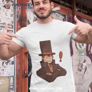 funny face professor layton shirt tshirt 1