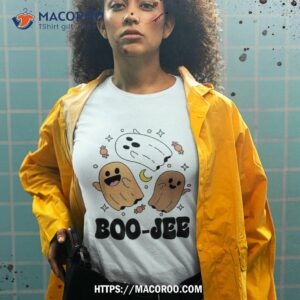 funny fall halloween ghost boujee boo jee spooky season cute shirt skeleton head tshirt 2