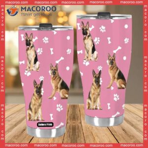 funny german shepherd dog stainless steel tumbler 3