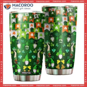 Funny Gnome Happy Saint Patrick Day Steel Tumbler