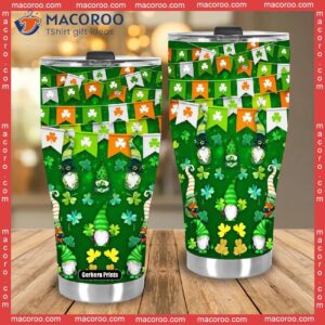 funny gnome happy saint patrick day steel tumbler 3