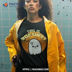 funny halloween boo ghost costume this is some sheet shirt halloween skull tshirt 2