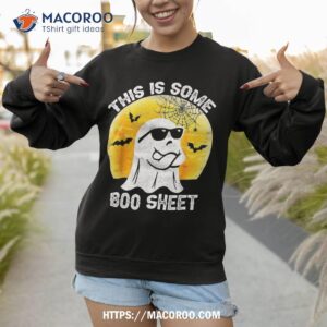 funny halloween boo ghost costume this is some sheet shirt sweatshirt 1 1