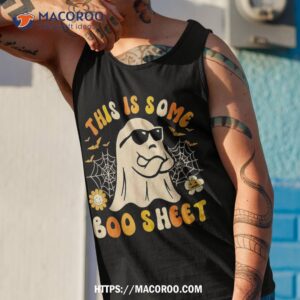 funny halloween boo ghost costume this is some sheet shirt tank top 1 1