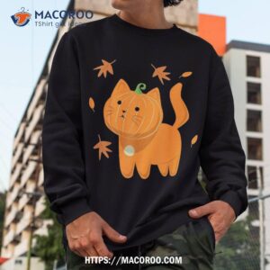 funny halloween cat shirt pumpkin jack o lantern gift sweatshirt