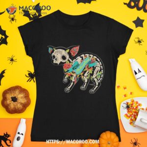 Funny Halloween Chihuahua Skeleton Skull Costume Shirt, Halloween Skull