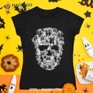 Funny Halloween Costume Skull Boxer Dog Lover Shirt, Sugar Skull Pumpkin