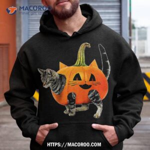 funny halloween jack o lantern pumpkin cat shirt for michael myers movie 2023 hoodie