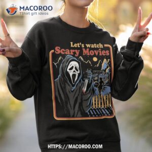 funny halloween let amp acirc amp 128 amp 153 s watch scary horror movies ghost series shirt halloween party gifts sweatshirt 2