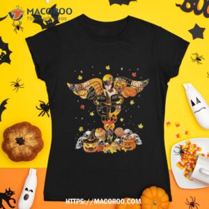 Funny Halloween Nurse Doctor Pumpkin Skull Shirt, Spooky Scary Skeletons