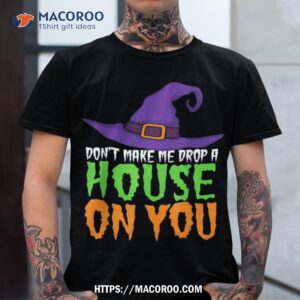 Funny Halloween Witch Hat T-shirt: Don't Make Me Curse You!
