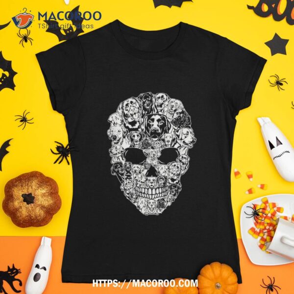 Funny Labrador Skull Dog Skeleton Halloween Costume Shirt, Skeleton Head