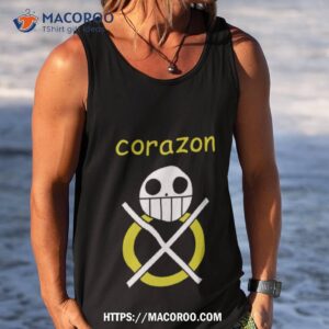 Funny Logo One Piece Corazon Shirt 3 funny logo one piece corazon shirt tank top