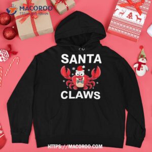 funny merry christmas santa claw crab crustacean claus xmas shirt vintage santa claus hoodie