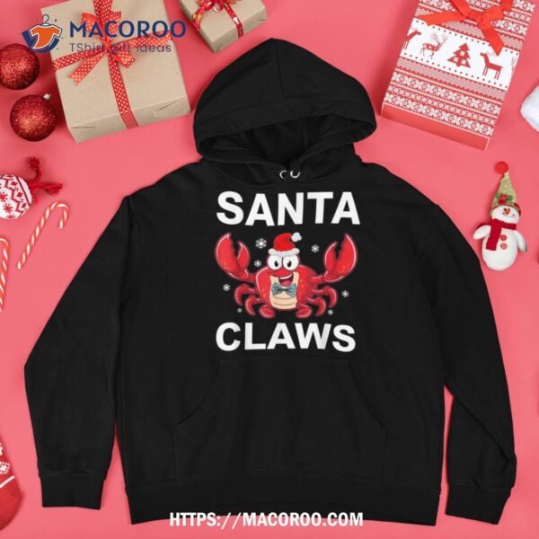 Funny Merry Christmas Santa Claw Crab Crustacean Claus Xmas Shirt, Vintage Santa Claus