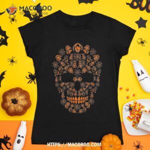 funny newfoundland dog halloween costume silhouette skull shirt skeleton head tshirt 1