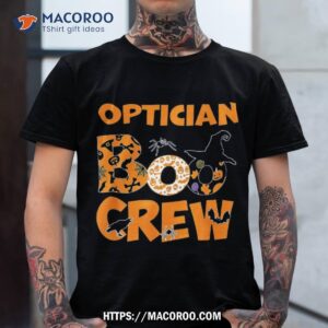 Funny Optician Boo Crew Eye Halloween Spooky Witch Optometry Shirt, Halloween Skull