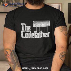 funny programmer dad gift the codefather vintage coder shirt best dad ever tshirt