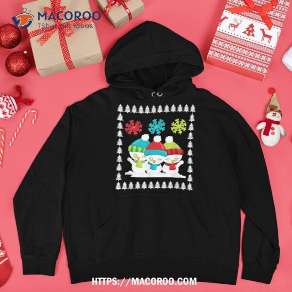 Funny Snow Ugly Christmas Gift T Shirt, Snowman Shirt