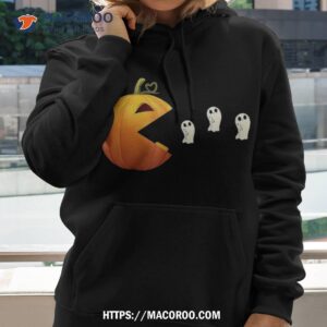 Funny Video Game Halloween Pumpkin Eating Ghosts Shirt