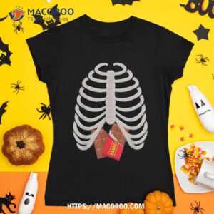 Future Dad Skeleton Rib Cage Shirt Skull Halloween Chocolate, Halloween Skull