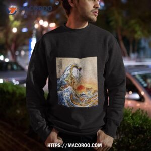 garfield great wave of lasagna shirt sweatshirt