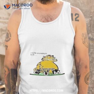 garfield i hate mondays but i fucking love cum shirt tank top