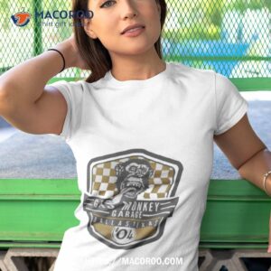 gas monkey garage checkered shield shirt tshirt 1