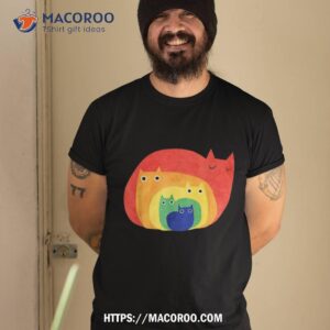 Gay Pride Cat Lgbt Shirt Cats Pile Cute Anime Rainbow