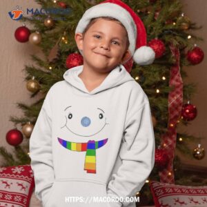 gay pride snowwoman lgbtq lesbian winter cute snow shirt beach snowman hoodie